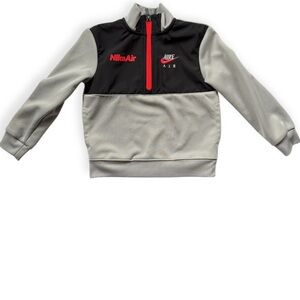 Nike Black and Gray Jacket with Red Details